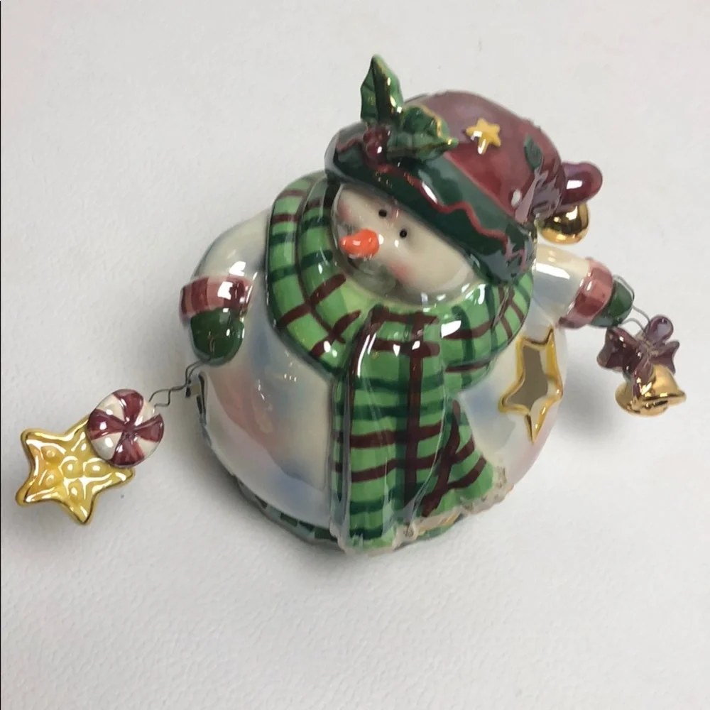 Snowman Candle Holder